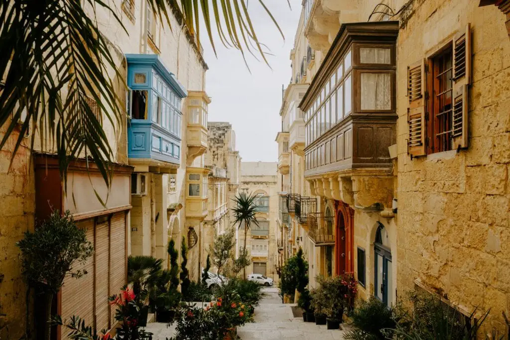 A street in Valletta, Malta