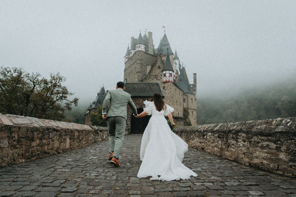 An elopement wedding at Eltz Castle in Germany