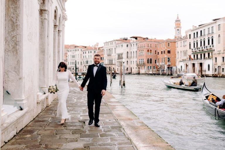 Vow renewal in Venice, Italy