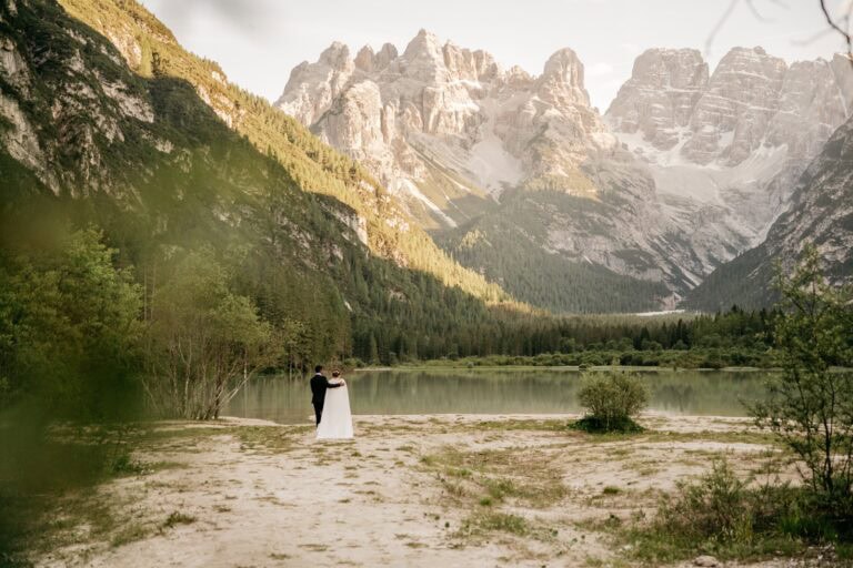Sunset Elopement In The Dolomites, Italy