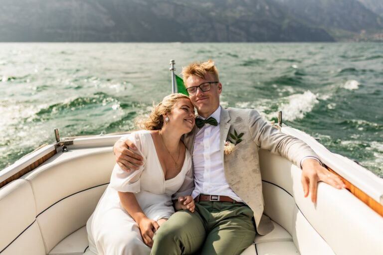 Summer Elopement At Lake Garda In Italy