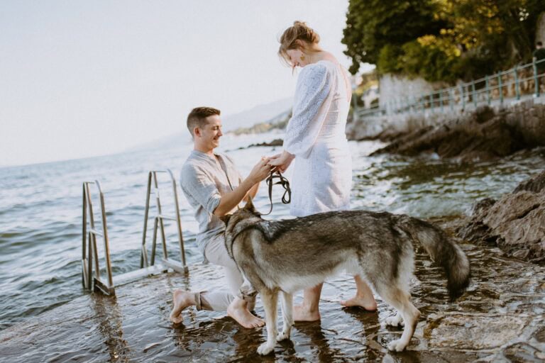 Wedding Proposal in Volosko, Croatia