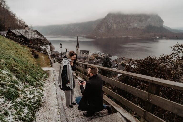 Wedding Proposal In Hallstatt, Austria