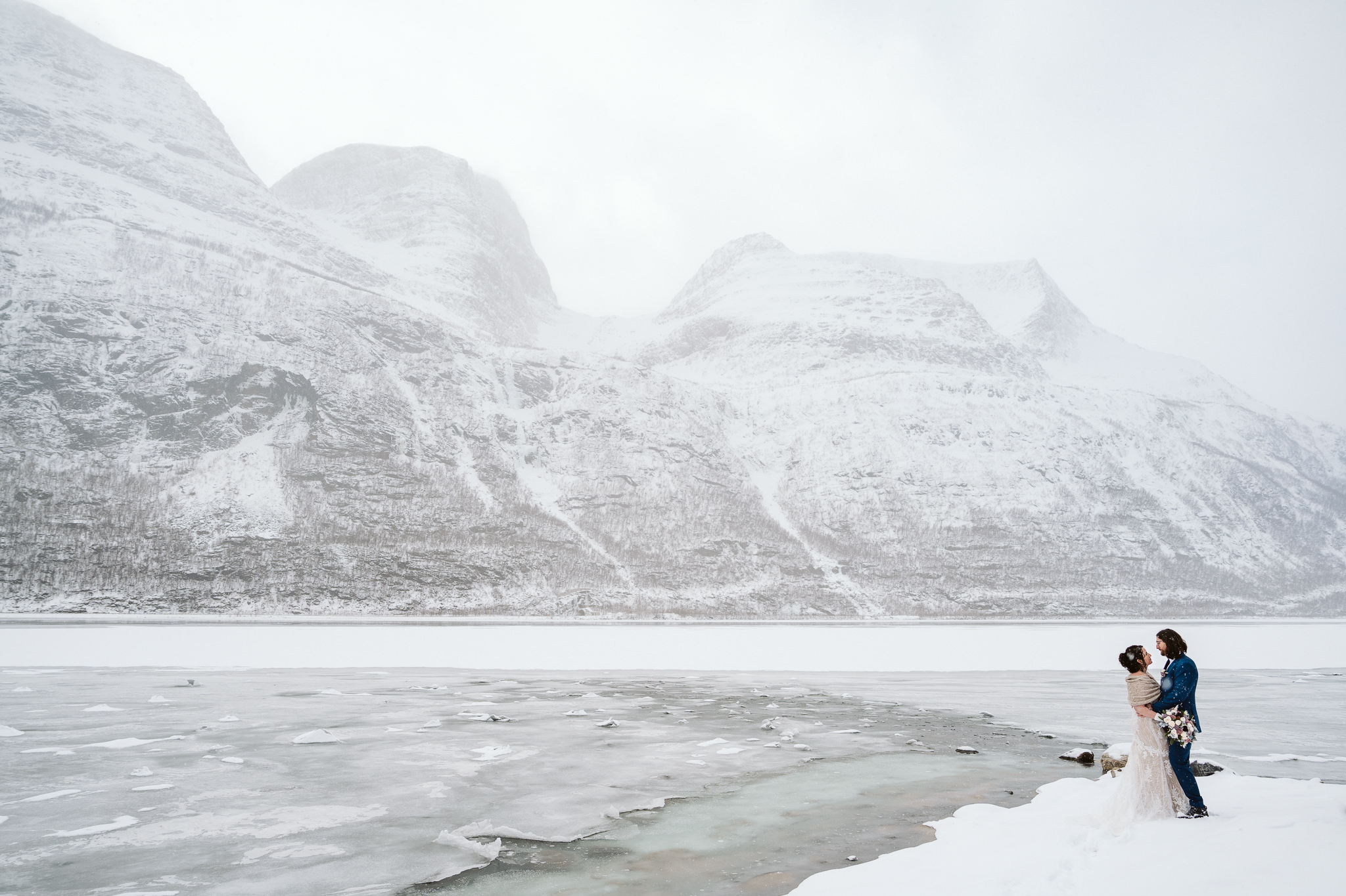 northern norway winter elopement 42